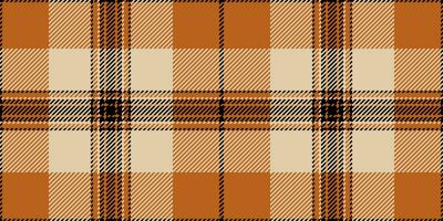 Net fabric tartan background, female check pattern vector. Curve plaid textile texture seamless in orange and light colors. vector