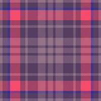 Plaid check pattern. Seamless fabric texture. Tartan textile print. vector