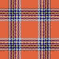 Plaid seamless pattern. Check fabric texture. Vector textile print.