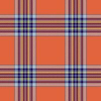 Plaid seamless pattern. Check fabric texture. Vector textile print.