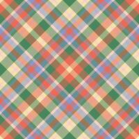Plaid pattern vector. Check fabric texture. Seamless textile design for clothes, paper print. vector