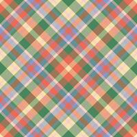 Plaid pattern vector. Check fabric texture. Seamless textile design for clothes, paper print. vector