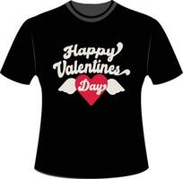 Valentine's day t shirt vector