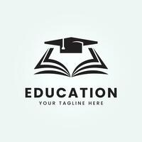 education logo icon design, vector illustration