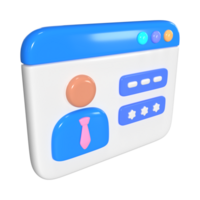 Account 3D Illustration Icon png