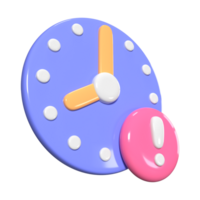 retrasar 3d ilustración icono png