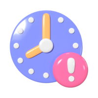 retrasar 3d ilustración icono png