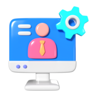 icono de ilustración 3d de administración png