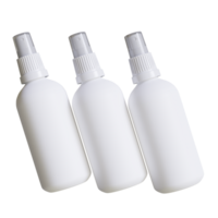 cosmétique bouteille avec vaporisateur ou pompe nettoyant le rendu 3d illustration png