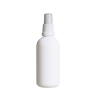 Cosmetic bottle with spray or pump cleanser rendering 3D illustration png