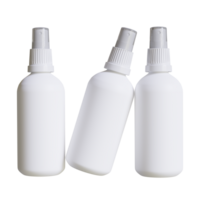 kosmetisk flaska med spray eller pump rengöringsmedel tolkning 3d illustration png