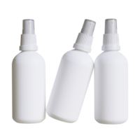 cosmétique bouteille avec vaporisateur ou pompe nettoyant le rendu 3d illustration png