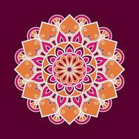 vector lujo ornamental vistoso mandala diseño antecedentes