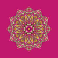 vector luxury ornamental colorful mandala design background