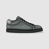 Casual Work Shoes Old vector