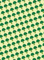 Broccoli pattern, illustration, ideal for design or backgrounds and prints vector