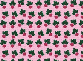 Beetroot pattern, vector illustration, for backgrounds or prints, vegetable and greens templates