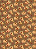 Food pattern, template with pizza pattern or background for images or fabric vector