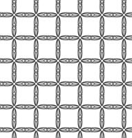 Vector seamless pattern in the form of a patterned lattice in black on a white background