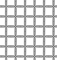 Vector seamless pattern in the form of a patterned lattice in black on a white background