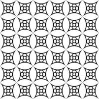 Vector geometric black floral pattern in the form of an original lattice on a white background