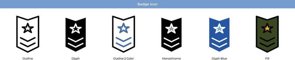 Badge Icon Set Vector