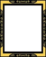 Vector rectangle ornament frame