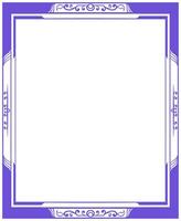 Vector rectangle ornament frame