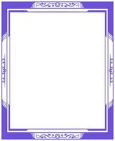 Vector rectangle ornament frame