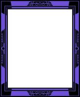 Vector rectangle ornament frame