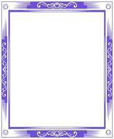 Vector rectangle ornament frame