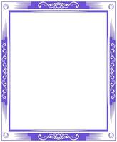 Vector rectangle ornament frame