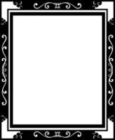 Vector rectangle ornament frame