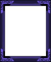 Vector rectangle ornament frame