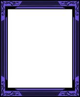 Vector rectangle ornament frame