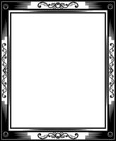 Vector rectangle ornament frame