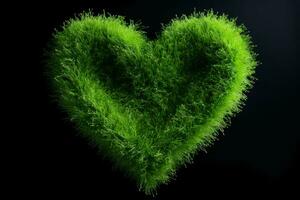 AI generated Resilient Heart grass. Generate Ai photo
