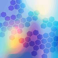 Abstract  background with hexagon shapes vector