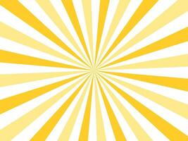 Yellow and White sunbeam, sunray, background, template with copy space vector