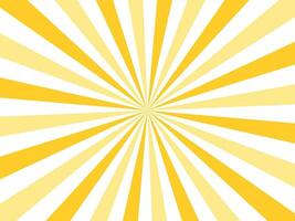 Yellow and White sunbeam, sunray, background, template with copy space vector