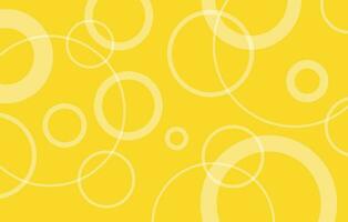 Yellow background with circle shapes. vector