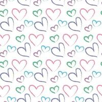 Hearts pattern seamless free vector and drawn