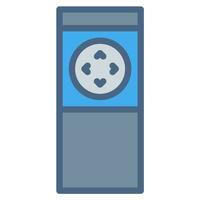 Pointer icon or logo illustration filled color style vector
