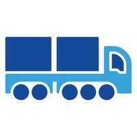 Truck icon or logo illustration glyph style vector