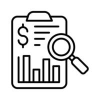 Cost Report in vector. Illustration vector