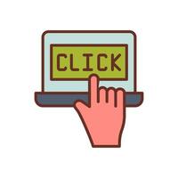 Pay Per Click in vector. Illustration vector