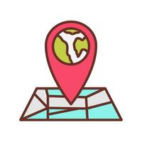 Location Add User in vector. Illustration vector