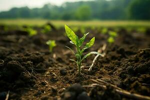 ai generado clima acción plantando un nuevo árbol a combate y mitigar clima cambio ai generado foto