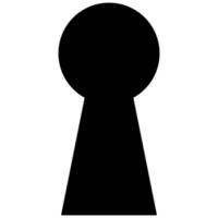 key hole icon button vector