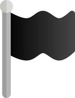 negro bandera icono firmar vector